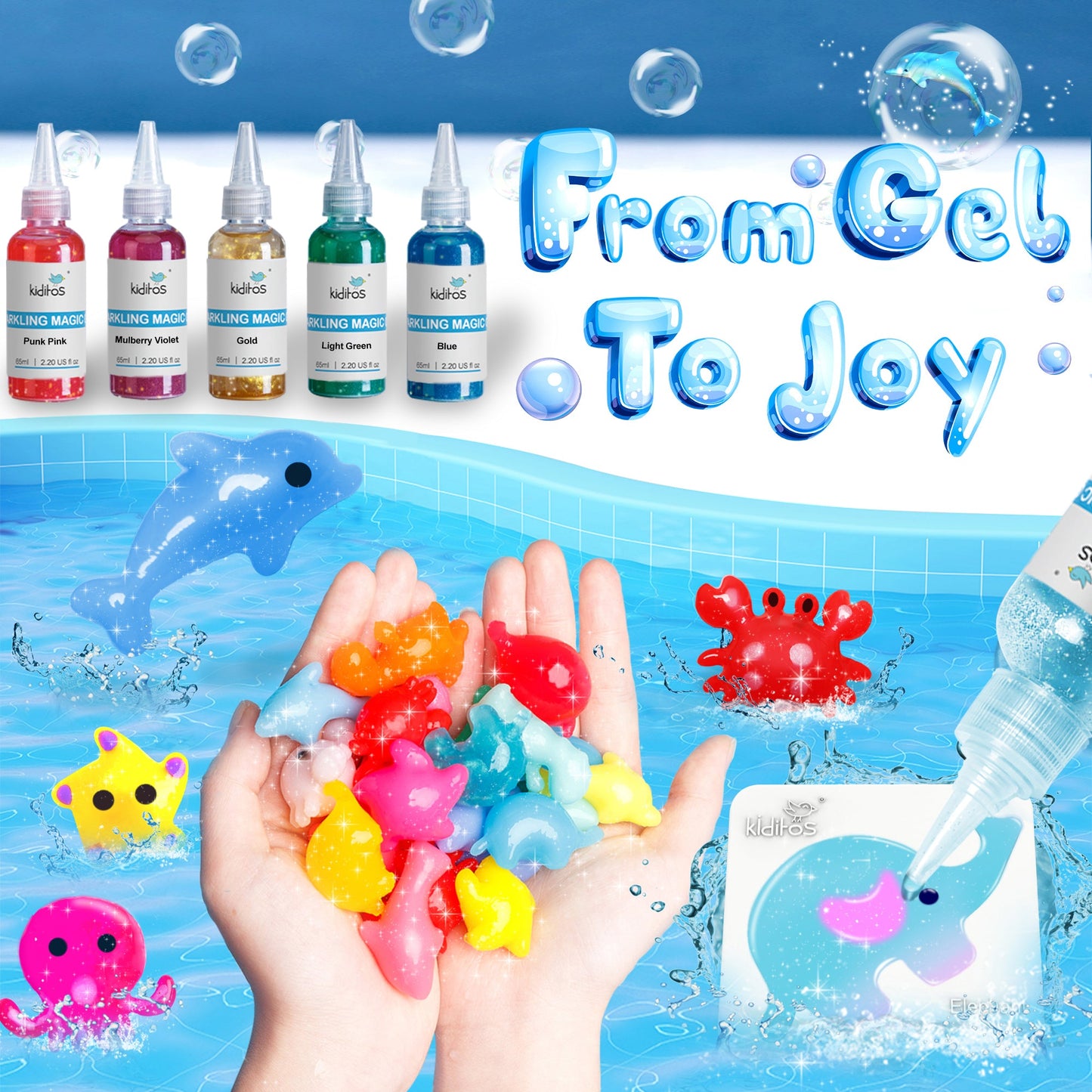 Sea Creature 10 Colors Magic Water Elf Toy Kit (MWET-10N)