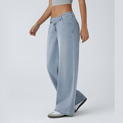 Elora Low Rise Cargo Denim