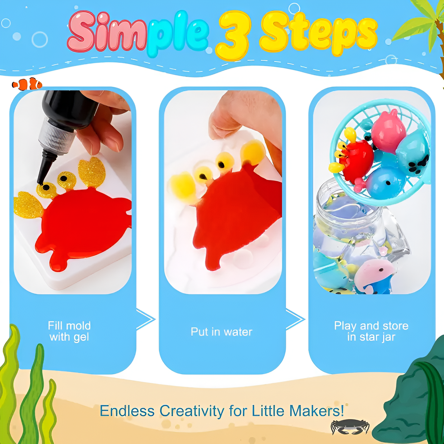 Elora Aqua Magic – DIY Water Gel Craft Kit for Kids