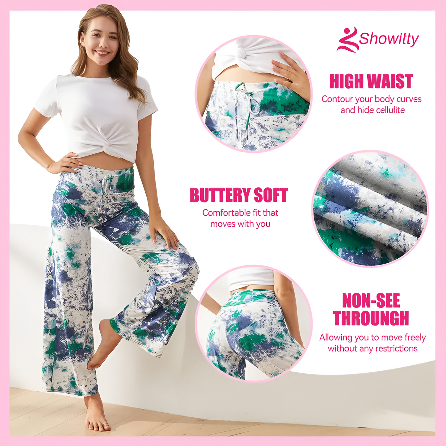 Elora Ease Wide-Leg Pants (3-Pack)