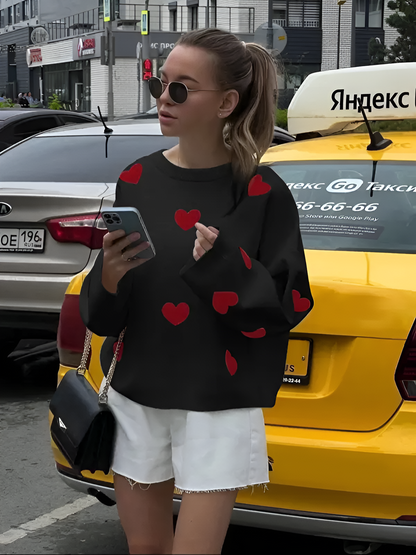 Elora Heart Knit Sweater