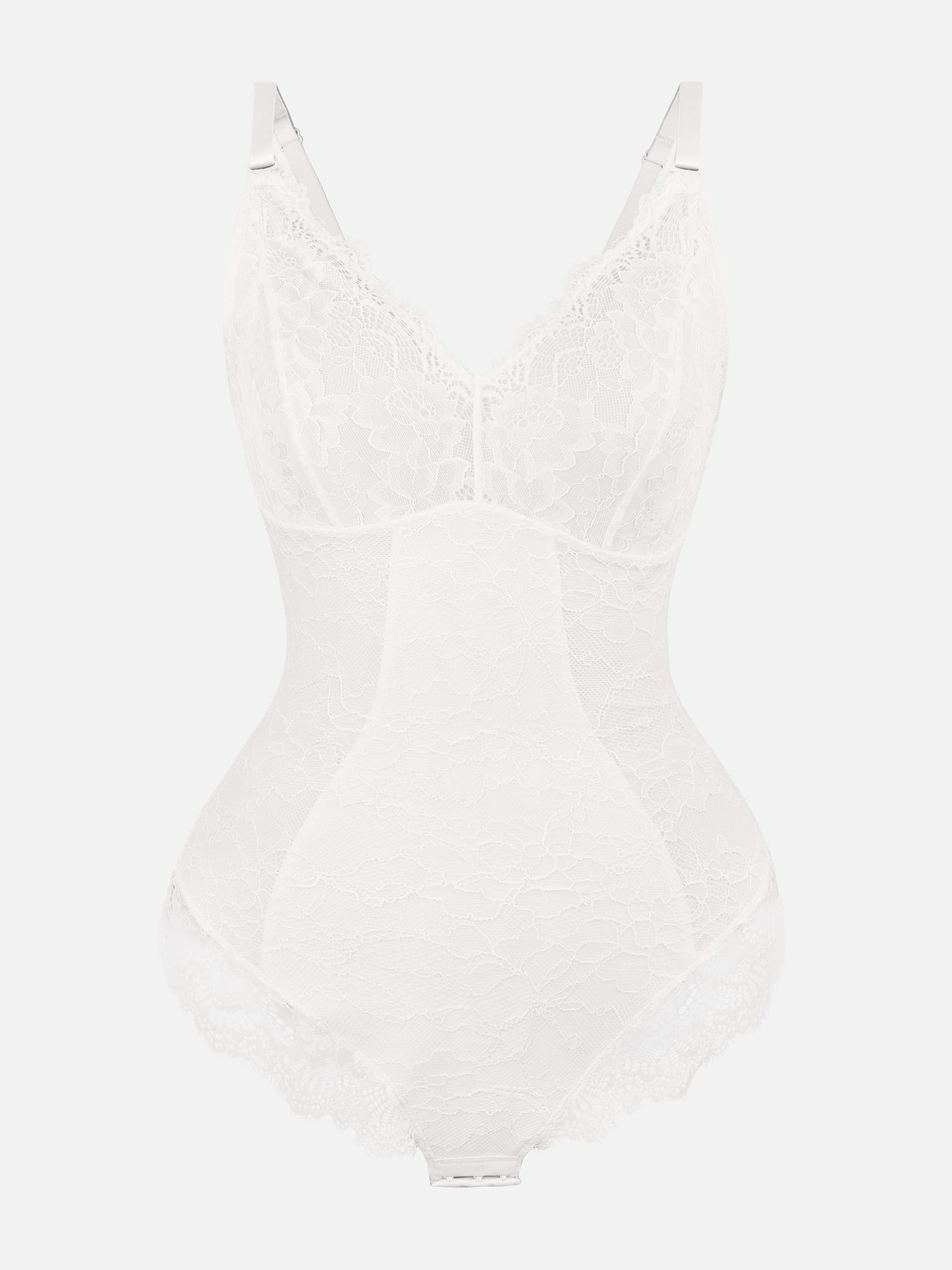 Lace V Neck Full Bodysuit Underwear