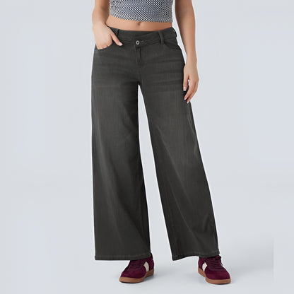 Elora Low Rise Cargo Denim