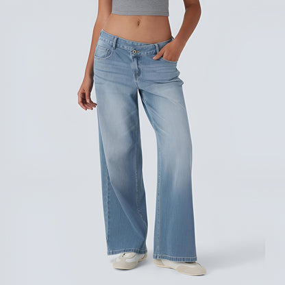 Elora Low Rise Cargo Denim